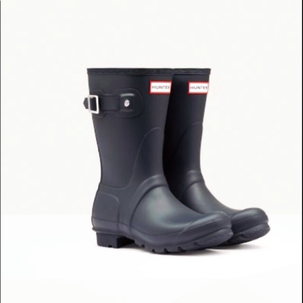 Hunter Original Short Navy Rain boots&boot socks